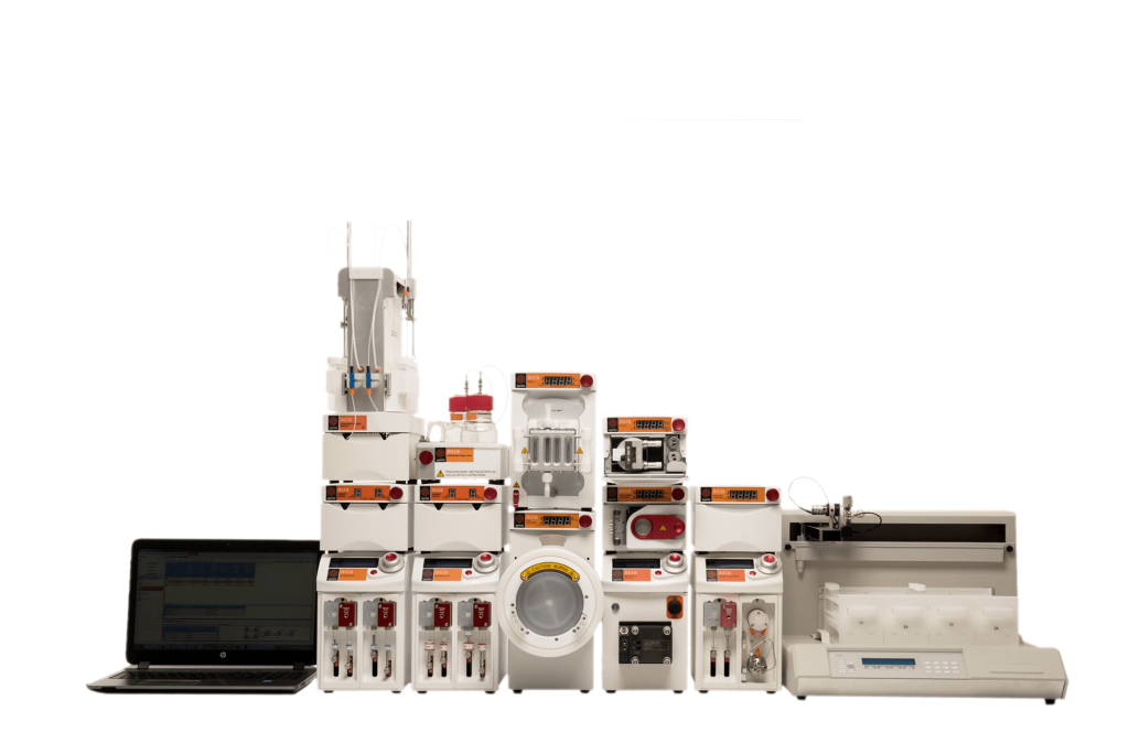 A photograph of the Syrris Asia Flow Chemistry system