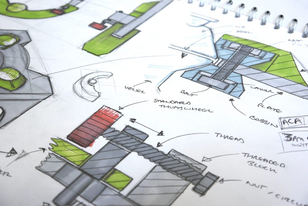 Product design sketch of Syrris Orb