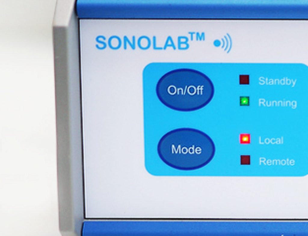 Close-up of the Prosonix Sonolab as part of the Syrris Atlas HD Crystallization System